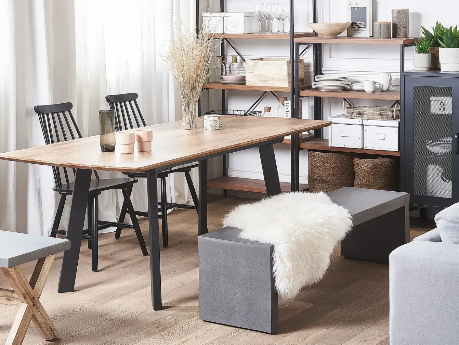 Discount Stół do jadalni rozkładany SALVADOR Ciemnobrązowy 160/200 cm 90 cm Stoły Do Jadalni|Wszystkie Stoły