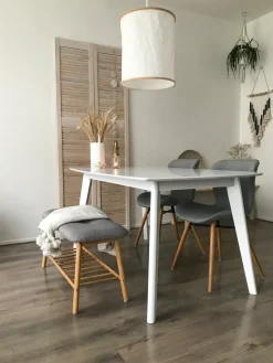 Clearance Stół do jadalni rozkładany SANFORD 120/160 cm 80 cm Stoły Do Jadalni|Wszystkie Stoły