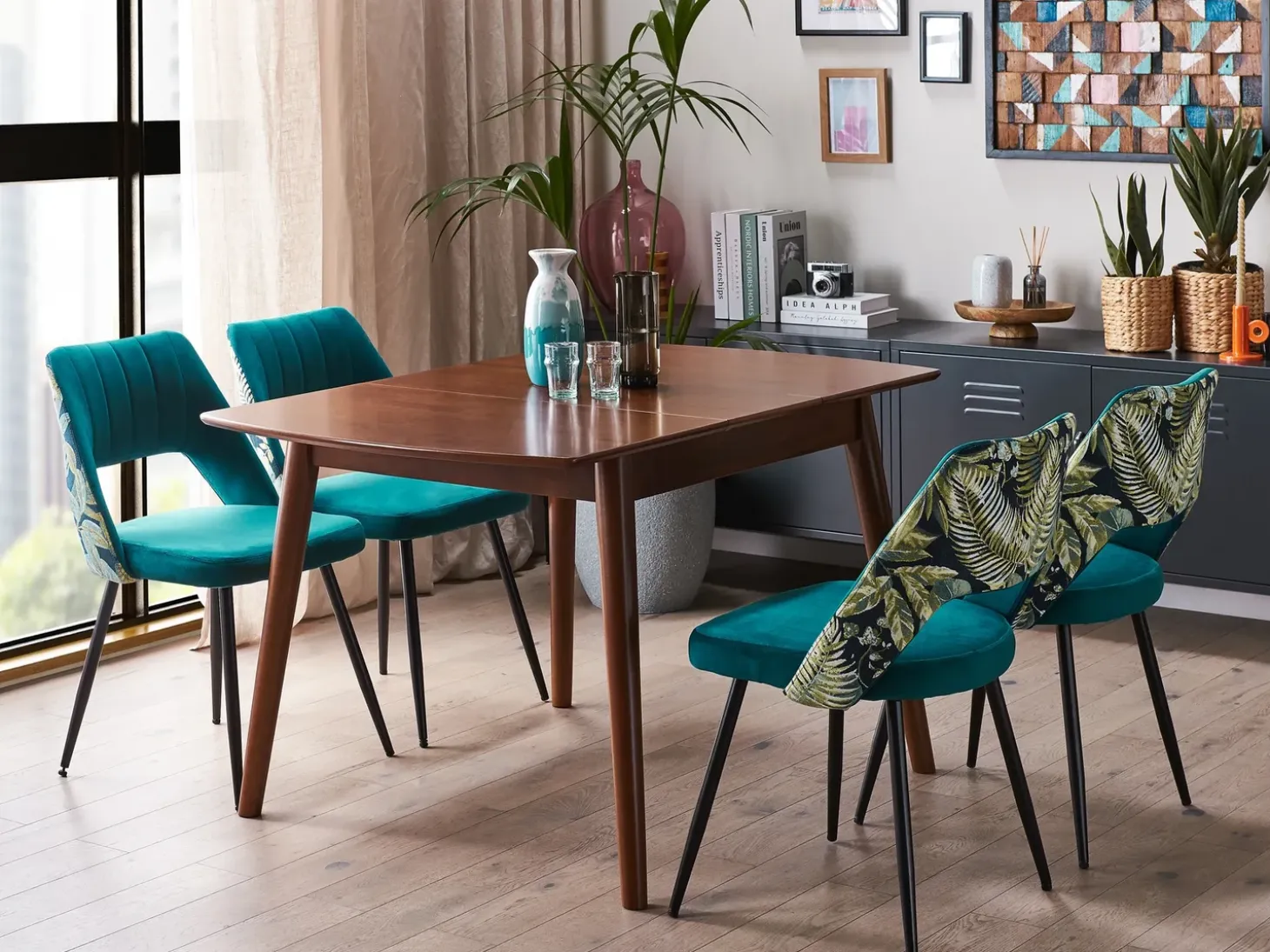 Outlet Stół do jadalni rozkładany TOMS Ciemno 100/130 cm 80 cm Stoły Do Jadalni|Wszystkie Stoły