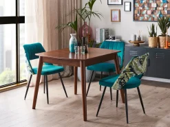 Outlet Stół do jadalni rozkładany TOMS Ciemno 100/130 cm 80 cm Stoły Do Jadalni|Wszystkie Stoły