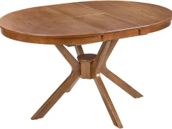 Hot TYMIS Dąb ciemny 107/137 cm 107 cm Stoły Do Jadalni|Wszystkie Stoły