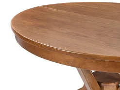 Hot TYMIS Dąb ciemny 107/137 cm 107 cm Stoły Do Jadalni|Wszystkie Stoły