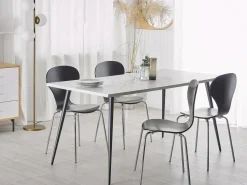 Discount Stół do jadalni SANTIAGO Biały marmur 80 cm Stoły Do Jadalni|Wszystkie Stoły
