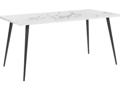 Discount Stół do jadalni SANTIAGO Biały marmur 80 cm Stoły Do Jadalni|Wszystkie Stoły