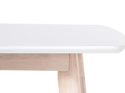 Outlet Stół do jadalni SANTOS Biały 150 cm 90 cm Stoły Do Jadalni|Wszystkie Stoły