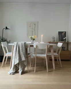 Outlet Stół do jadalni SANTOS Biały 150 cm 90 cm Stoły Do Jadalni|Wszystkie Stoły