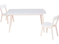 Outlet Stół do jadalni SANTOS Biały 150 cm 90 cm Stoły Do Jadalni|Wszystkie Stoły