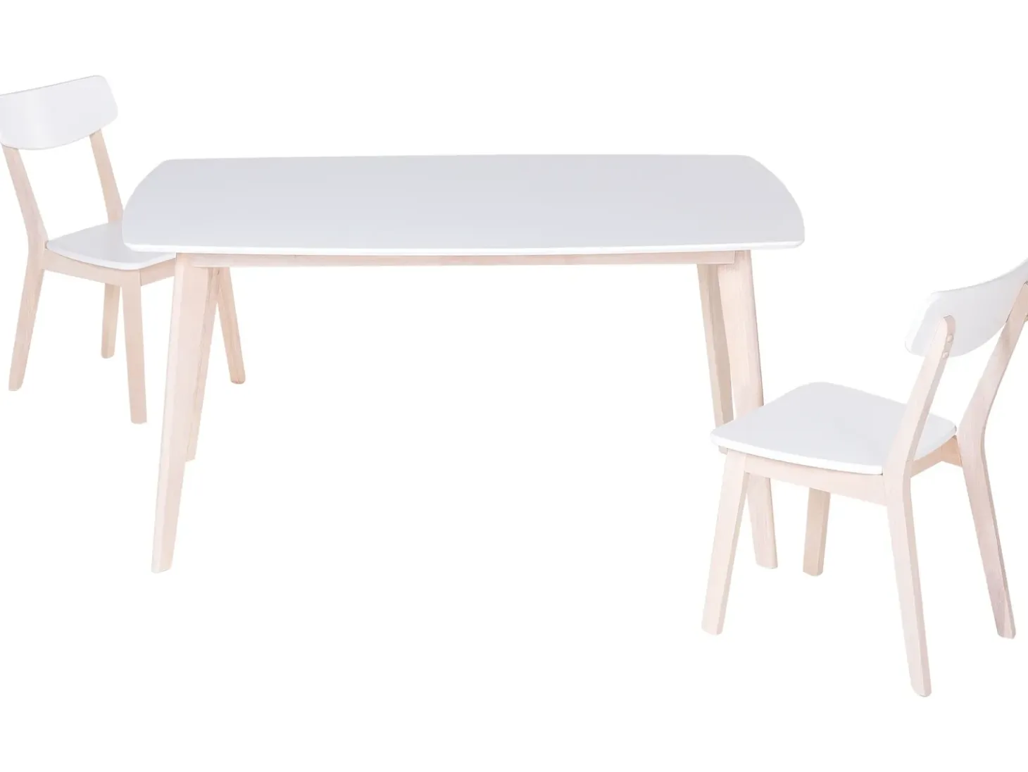 Outlet Stół do jadalni SANTOS Biały 150 cm 90 cm Stoły Do Jadalni|Wszystkie Stoły
