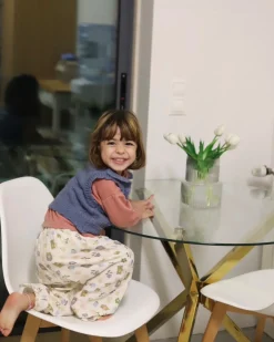 Sale Stół do jadalni SAVONI 90 cm 90 cm Szkło hartowane Stoły Do Jadalni|Wszystkie Stoły