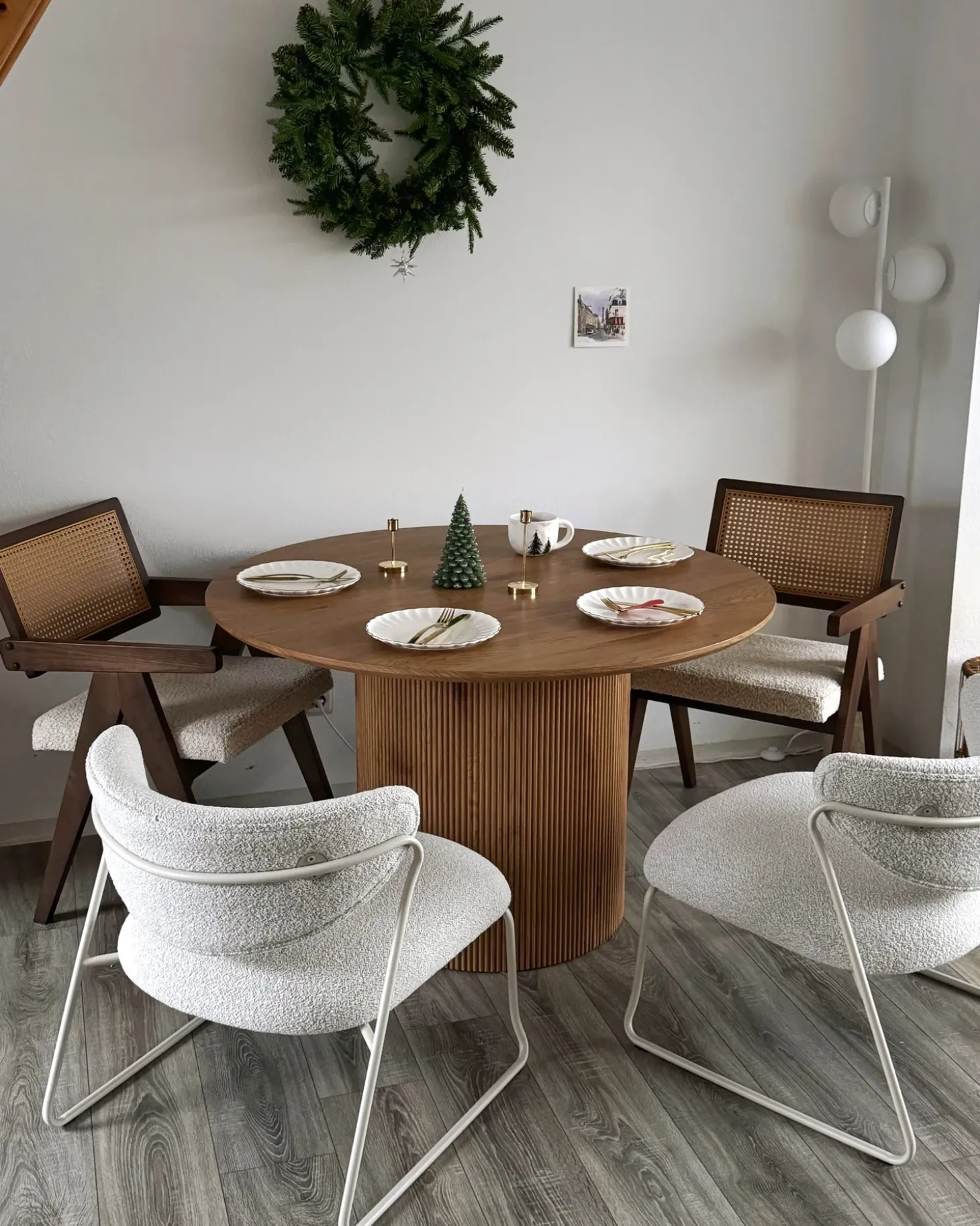 Discount Stół do jadalni SHEHO Jasno 120 cm 120 cm Stoły Do Jadalni|Wszystkie Stoły
