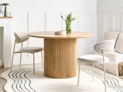 Discount Stół do jadalni SHEHO Jasno 120 cm 120 cm Stoły Do Jadalni|Wszystkie Stoły