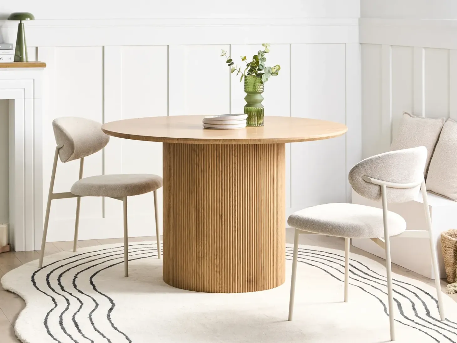 Discount Stół do jadalni SHEHO Jasno 120 cm 120 cm Stoły Do Jadalni|Wszystkie Stoły