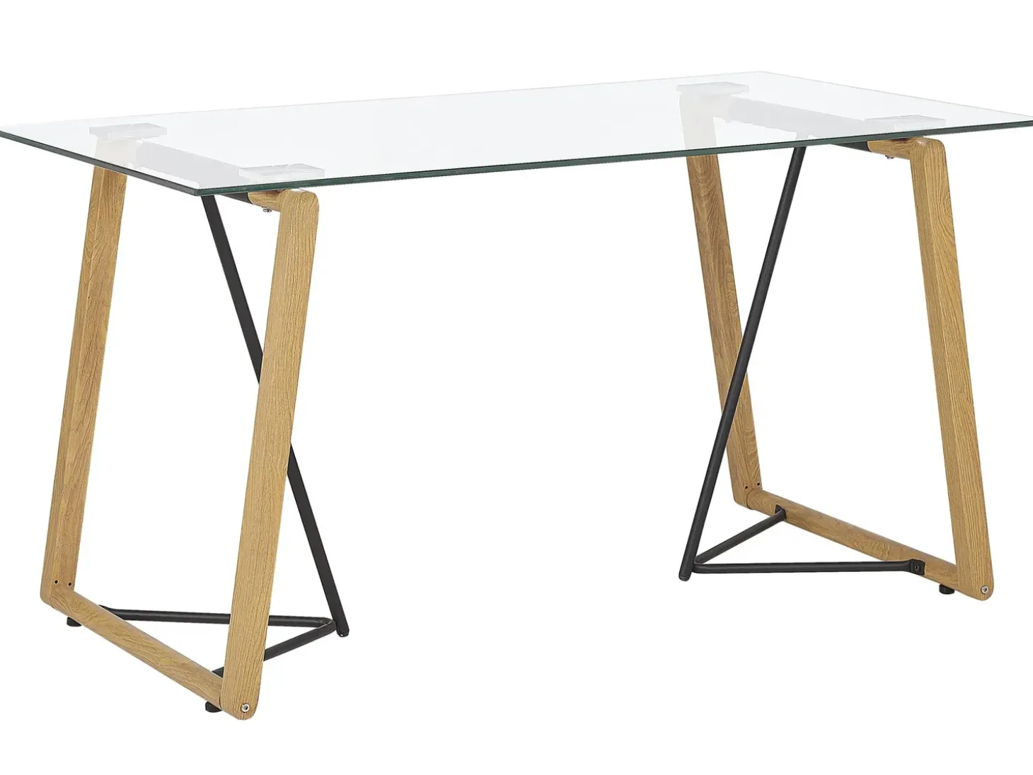 Discount Stół do jadalni TACOMA Jasnobrązowy 140 cm 80 cm Szkło hartowane Stoły Do Jadalni|Wszystkie Stoły