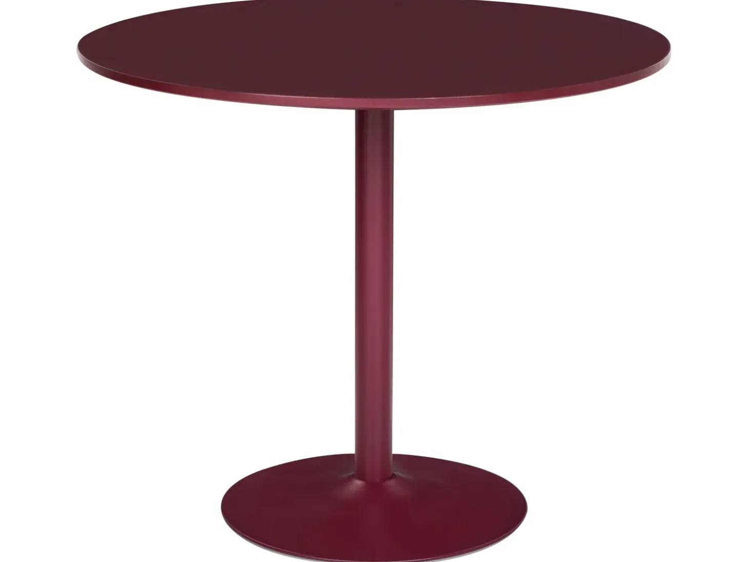 Clearance Stół do jadalni TINO Burgundowy 90 cm 90 cm Stoły Do Jadalni|Wszystkie Stoły
