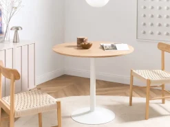 New Stół do jadalni TINO Dąb jasny 90 cm 90 cm Stoły Do Jadalni|Wszystkie Stoły