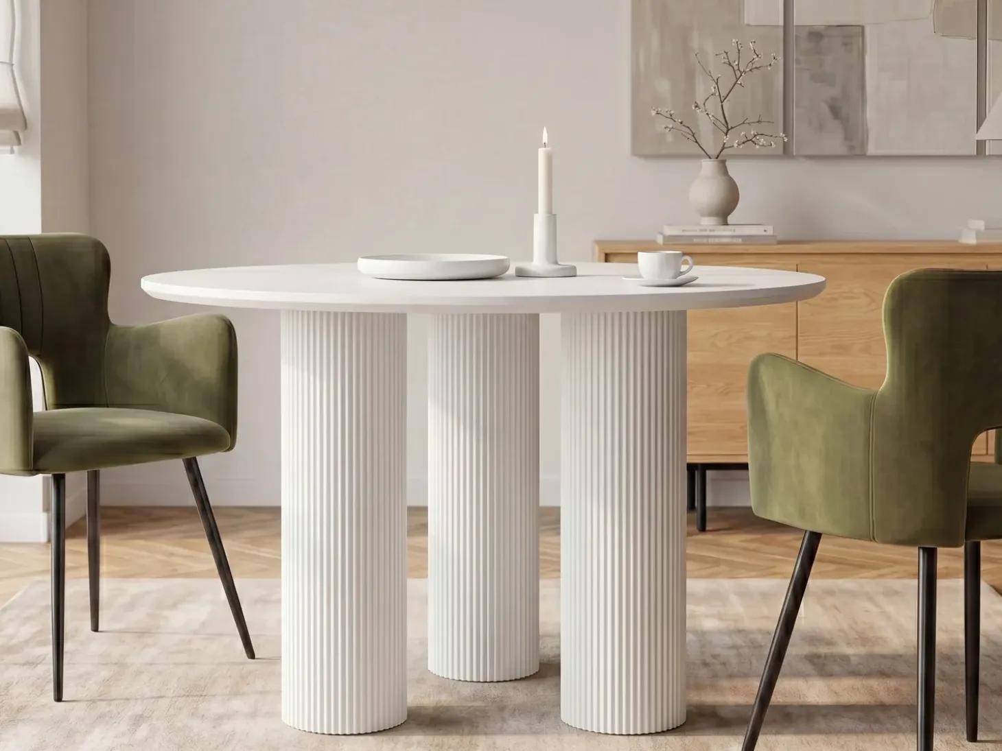 Stół do jadalni TULEMALU 120 cm 120 cm Stoły Do Jadalni|Wszystkie Stoły