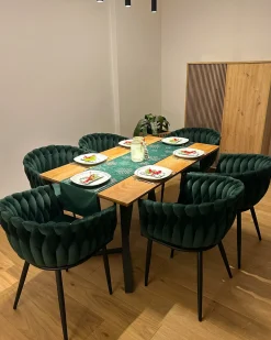 Online UPTON Jasnobrązowy 140 cm 80 cm Stoły Do Jadalni|Wszystkie Stoły