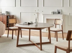 Outlet Stół do jadalni WAIPORI Dąb ciemny 140 cm 140 cm Stoły Do Jadalni|Wszystkie Stoły