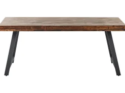 Outlet WARTON Ciemnobrązowy 180 cm 90 cm Drewno sosnowe Stoły Z Litego Drewna|Wszystkie Stoły