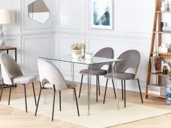 Discount Stół do jadalni WINSTON 120 cm 70 cm Szkło hartowane Stoły Do Jadalni|Wszystkie Stoły