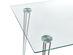 Discount Stół do jadalni WINSTON 120 cm 70 cm Szkło hartowane Stoły Do Jadalni|Wszystkie Stoły