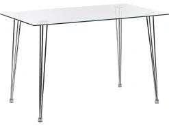 Discount Stół do jadalni WINSTON 120 cm 70 cm Szkło hartowane Stoły Do Jadalni|Wszystkie Stoły