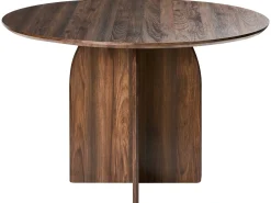 Clearance Stół do jadalni YARRA Ciemno 120 cm 120 cm Stoły Do Jadalni|Wszystkie Stoły