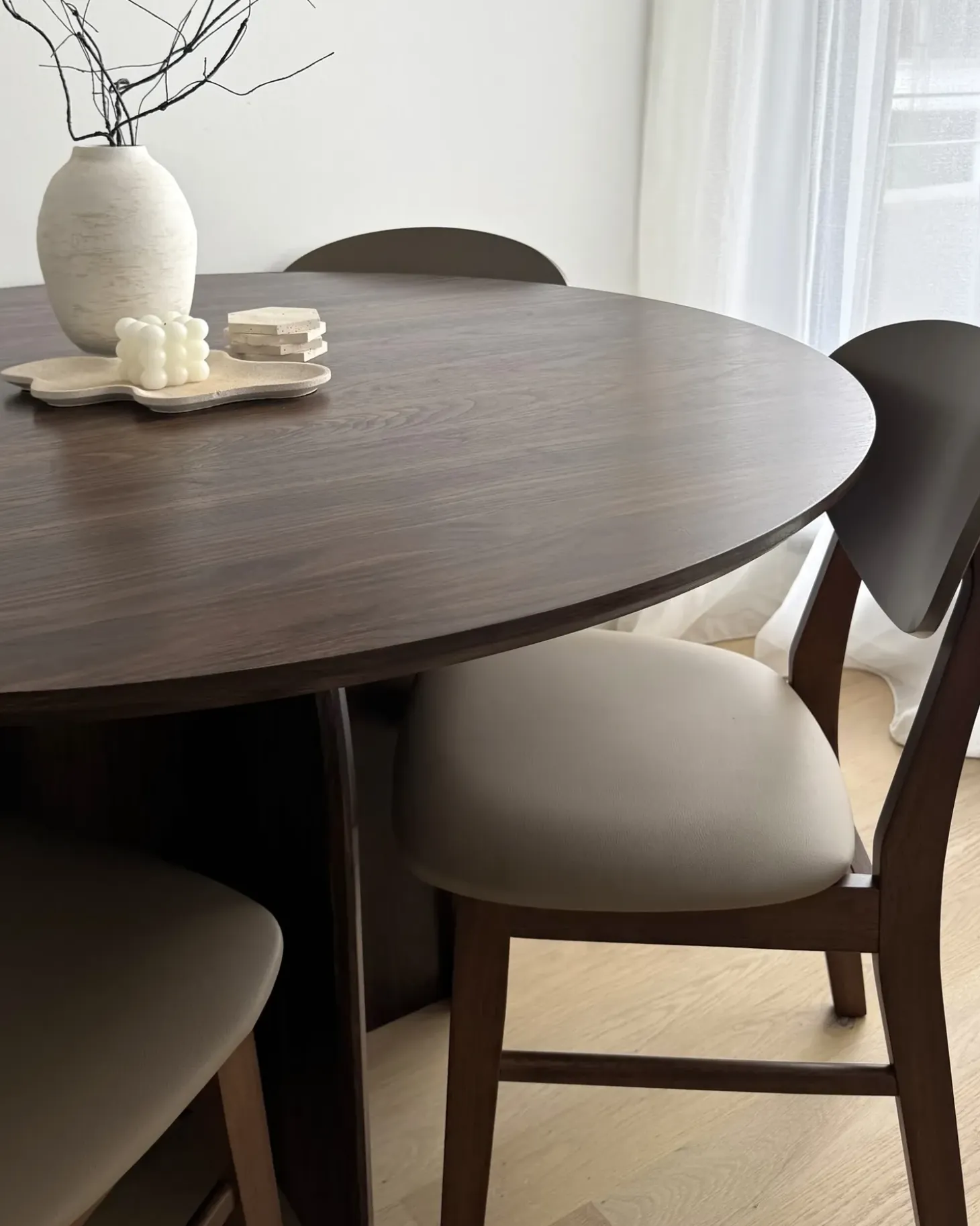 Clearance Stół do jadalni YARRA Ciemno 120 cm 120 cm Stoły Do Jadalni|Wszystkie Stoły