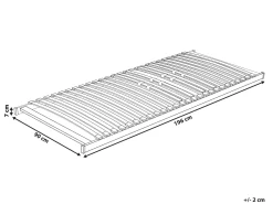 Outlet Stelaż do łóżka VOUZIERS 90 x 200 cm Wszystkie Stelaże|Stelaże Pod Materace