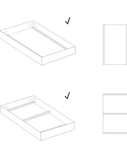 Outlet Stelaż do łóżka VOUZIERS 90 x 200 cm Wszystkie Stelaże|Stelaże Pod Materace