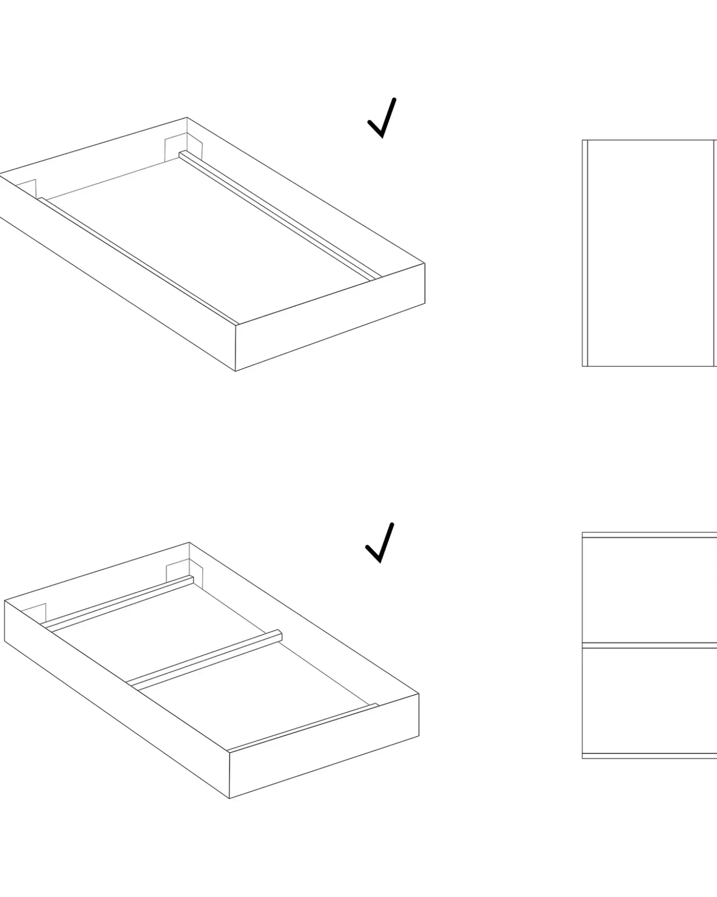 Outlet Stelaż do łóżka VOUZIERS 90 x 200 cm Wszystkie Stelaże|Stelaże Pod Materace