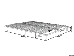 Best Stelaż na nóżkach do łóżka COMBOURG 160 x 200 cm Stelaże Wolnostojące|Wszystkie Stelaże