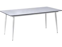 Discount Stół konferencyjny TOLENTINO 90 cm 180 cm Efekt trawertynu Wszystkie Biurka|Stoły Konferencyjne