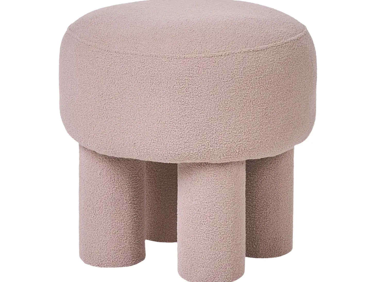 Stołek CANBY Boucle Beżowy
