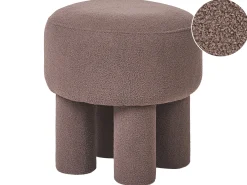 Stołek CANBY Boucle Brązowy