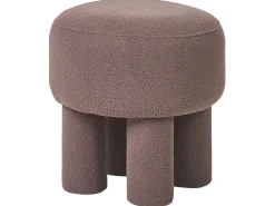Stołek CANBY Boucle Brązowy