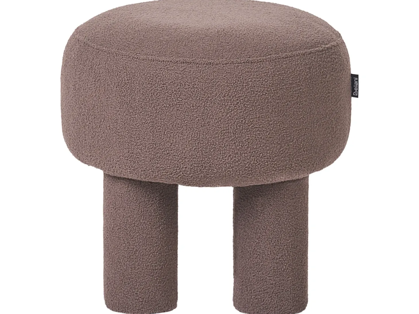 Stołek CANBY Boucle Brązowy