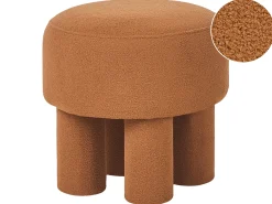 Stołek CANBY Boucle Pomarańczowy
