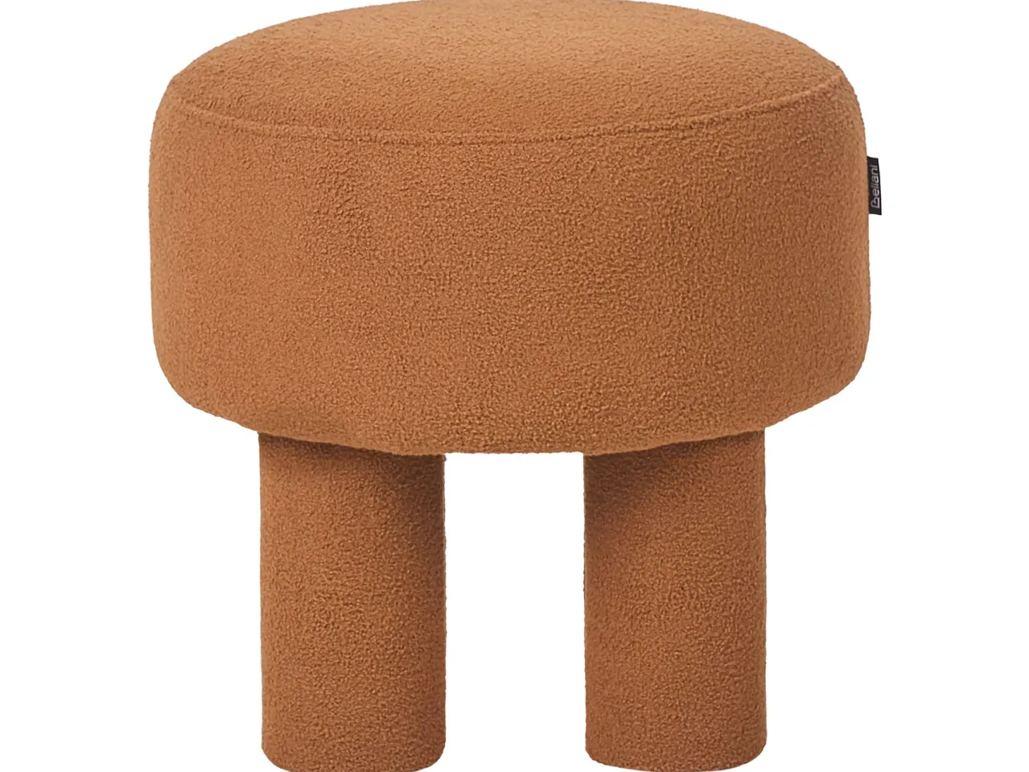 Stołek CANBY Boucle Pomarańczowy