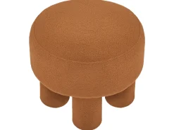 Stołek CANBY Boucle Pomarańczowy