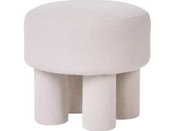 Stołek CANBY Boucle Złamana biel