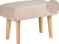 Stołek TAKOMA Boucle Jasnobeżowy