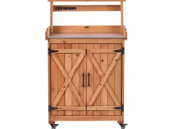 Stół ogrodniczy ALTOLIA Drewno jodłowe 119 cm 70 cm Brązowy