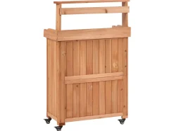 Stół ogrodniczy ALTOLIA Drewno jodłowe 119 cm 70 cm Brązowy