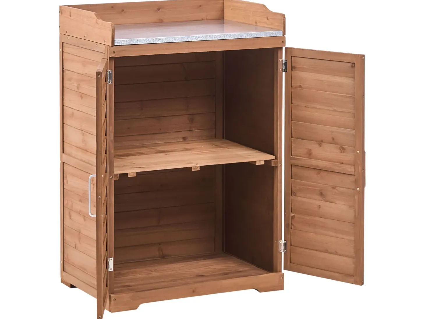 Stół ogrodniczy TEREVILLE Drewno jodłowe 100 cm 67 cm Brązowy