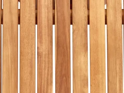 Stół ogrodowy AGELLO 120 cm 120 cm Drewno akacjowe Brązowy