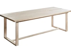Stół ogrodowy AZZANELLO 230 cm 100 cm Drewno akacjowe Jasnobrązowy