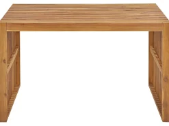 Stół ogrodowy BELLANO 70 cm 120 cm Drewno akacjowe Brązowy