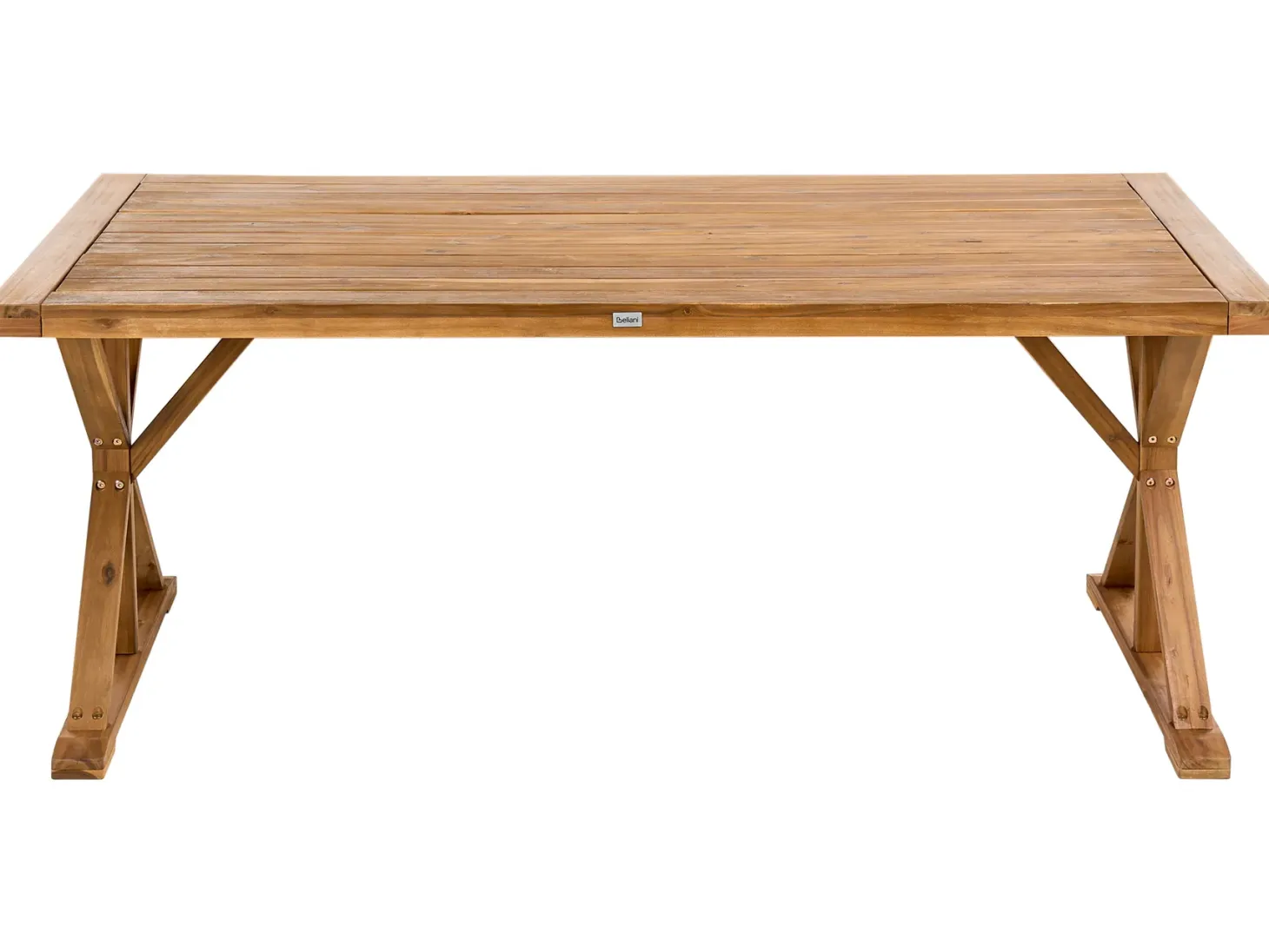 Stół ogrodowy CALABRITTO 90 cm 180 cm Drewno akacjowe Brązowy