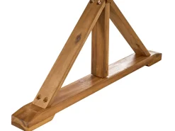Stół ogrodowy CALABRITTO 90 cm 180 cm Drewno akacjowe Brązowy